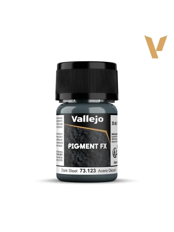 Acero Oscuro Pigment Fx Vallejo 35ml (73123) de Vallejo en Pigment FX | La Cueva Roja