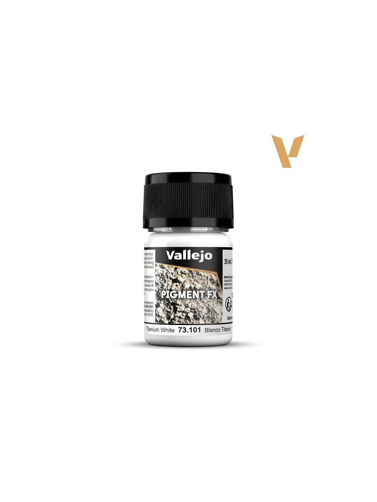 Blanco Titanio Pigment Fx Vallejo 35ml (73101) de Vallejo en Pigment FX | La Cueva Roja