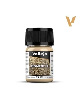 Ocre Amarillo Claro Pigment Fx Vallejo 35ml (73102) de Vallejo en Pigment FX | La Cueva Roja