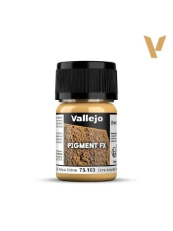 Ocre Amarillo Oscuro Pigment Fx Vallejo 35ml (73103) de Vallejo en Pigment FX | La Cueva Roja