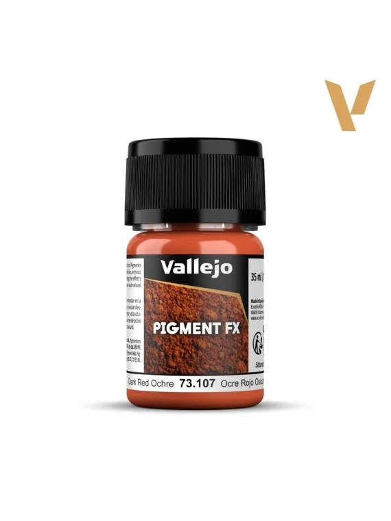 Ocre Rojo Oscuro Pigment Fx Vallejo 35ml (73107) de Vallejo en Pigment FX | La Cueva Roja