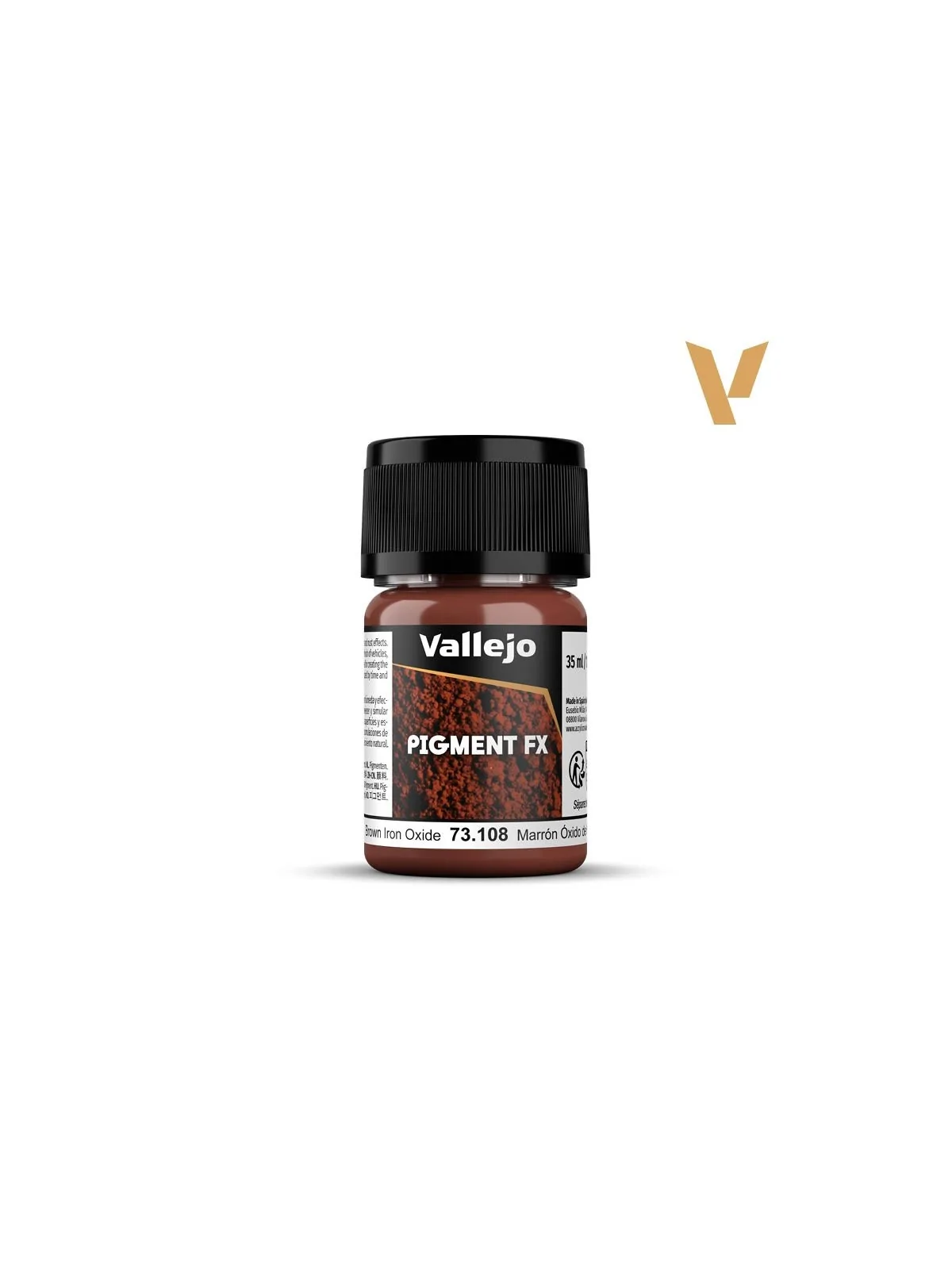 Marrón Óxido de Hierro Pigment Fx Vallejo 35ml (73108) de Vallejo en Pigment FX | La Cueva Roja