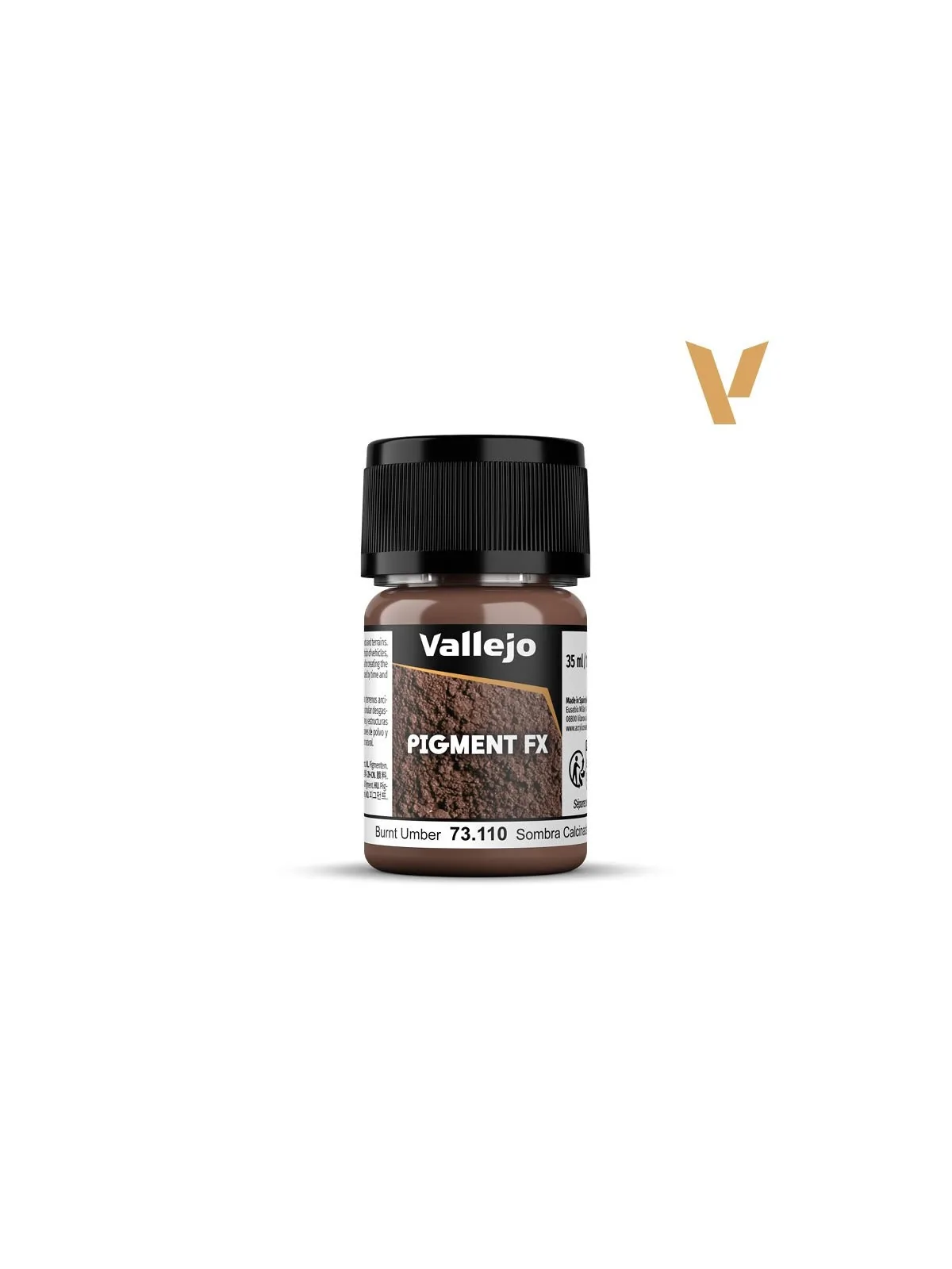 Sombra Calcinada Pigment Fx Vallejo 35ml (73110) de Vallejo en Pigment FX | La Cueva Roja