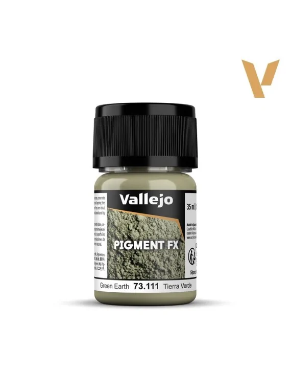 Tierra Verde Pigment Fx Vallejo 35ml (73111) de Vallejo en Pigment FX | La Cueva Roja