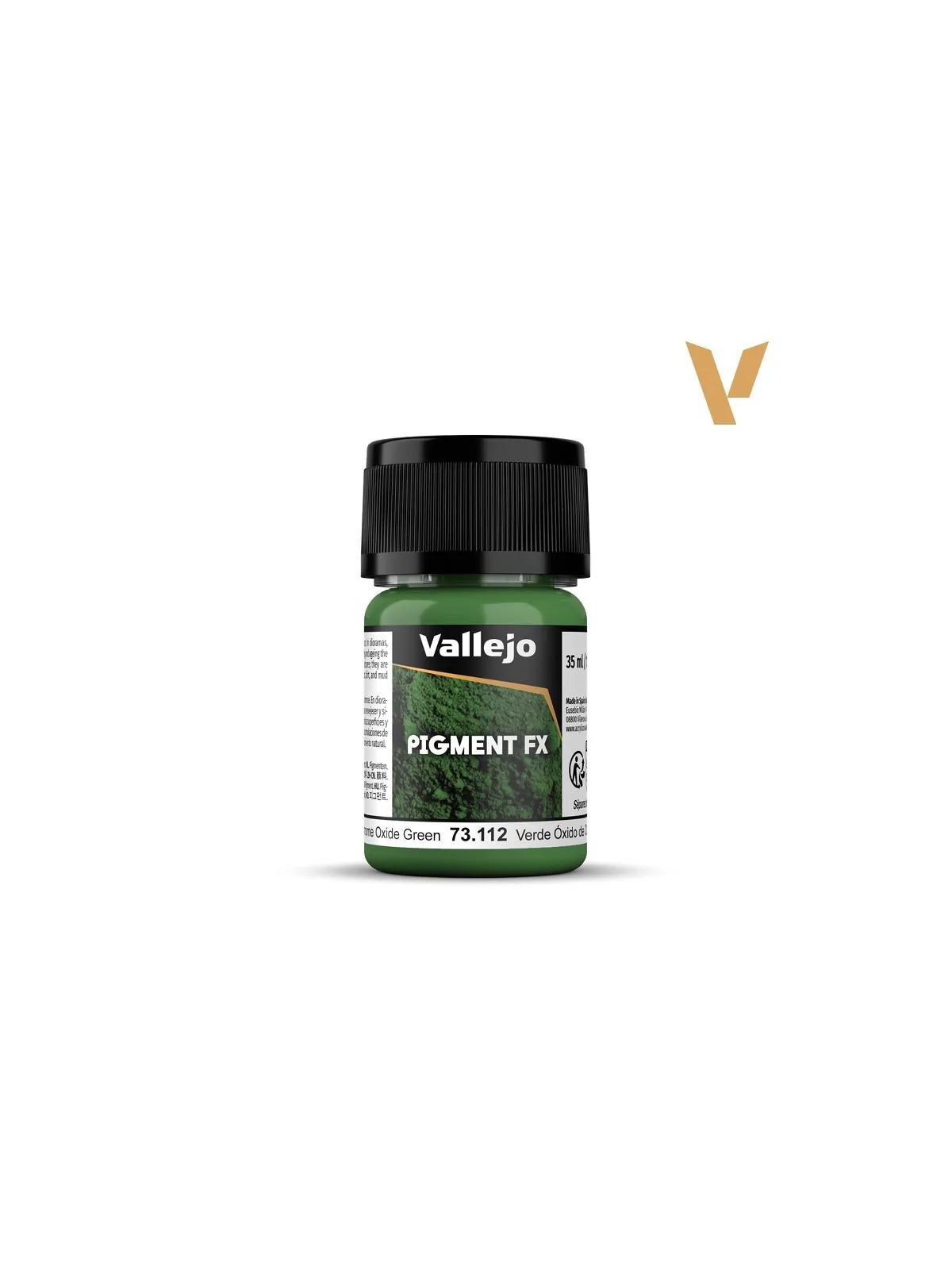 Verde Óxido de Cromo Pigment Fx Vallejo 35ml (73112) de Vallejo en Pigment FX | La Cueva Roja