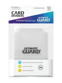 Ultimate Guard Card Dividers: Tarjetas Separadoras para Cartas Tamaño Estándar Transparente (10) de Ultimate Guard en Otros | La