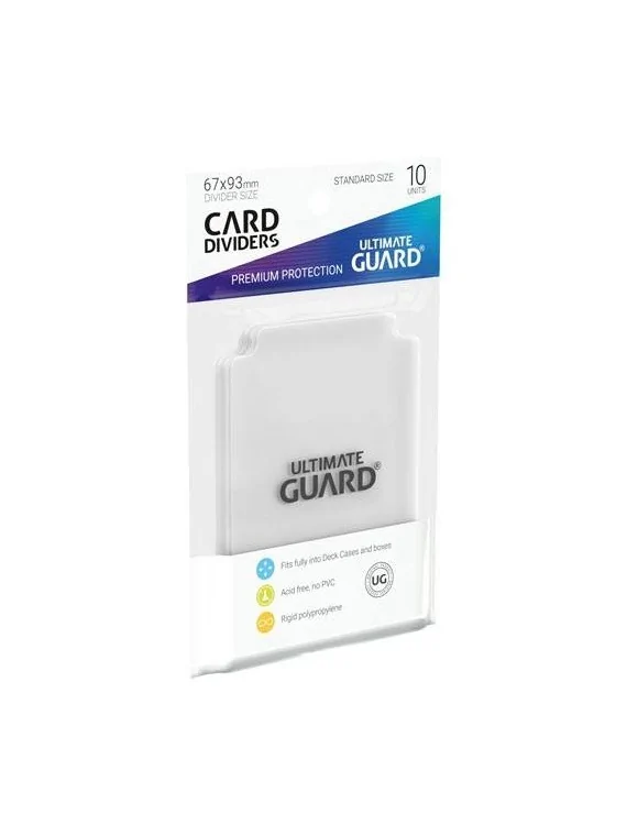Ultimate Guard Card Dividers: Tarjetas Separadoras para Cartas Tamaño Estándar Transparente (10) de Ultimate Guard en Otros | La