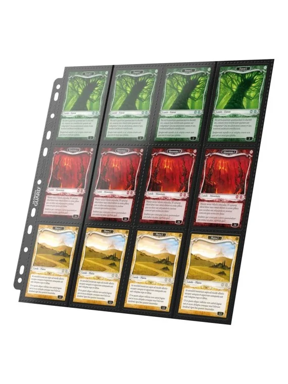 Ultimate Guard 24-Pocket QuadRow Pages Side-Loading Negro (10) de Ultimate Guard en Otros | La Cueva Roja