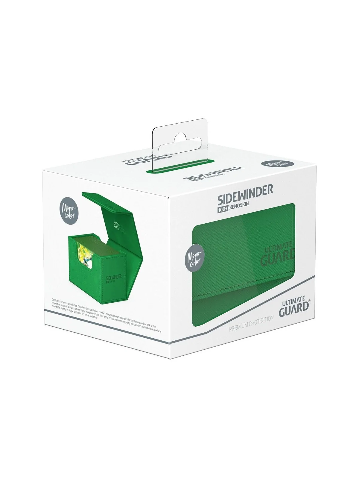 Ultimate Guard Sidewinder 100+ XenoSkin Monocolor Verde de Ultimate Guard en Otros | La Cueva Roja