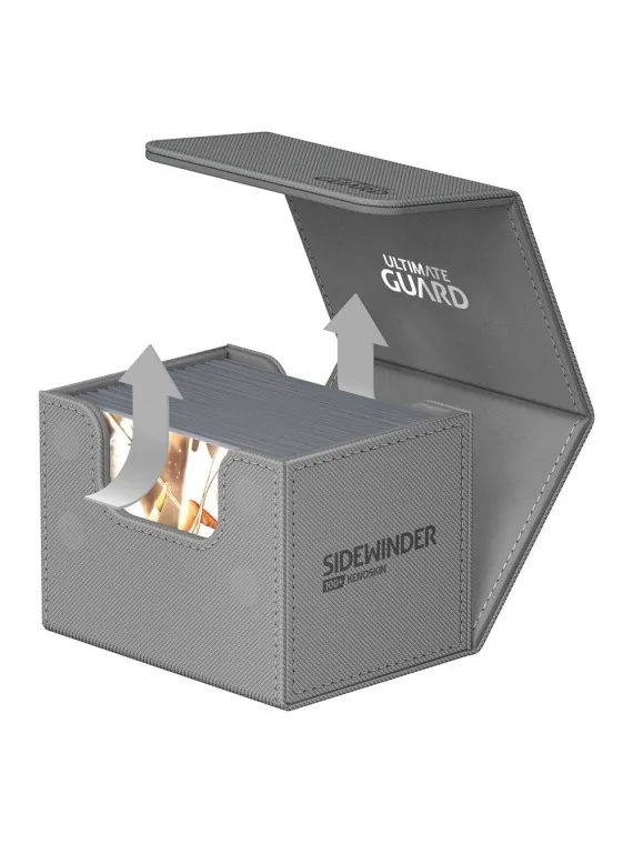 Ultimate Guard Sidewinder 100+ XenoSkin Monocolor Gris de Ultimate Guard en Cajas para Cartas | La Cueva Roja