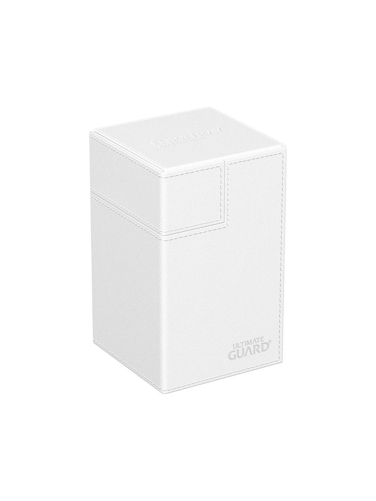 Ultimate Guard Flip'n'Tray 100+ XenoSkin Monocolor Blanco de Ultimate Guard en Cajas para Cartas | La Cueva Roja