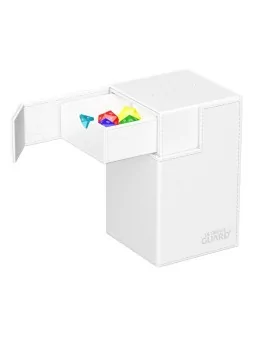 Ultimate Guard Flip'n'Tray 100+ XenoSkin Monocolor Blanco de Ultimate Guard en Cajas para Cartas | La Cueva Roja