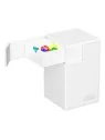 Ultimate Guard Flip'n'Tray 100+ XenoSkin Monocolor Blanco de Ultimate Guard en Cajas para Cartas | La Cueva Roja