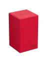 Ultimate Guard Flip'n'Tray 100+ XenoSkin Monocolor Rojo de Ultimate Guard en Cajas para Cartas | La Cueva Roja