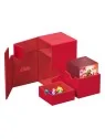 Ultimate Guard Flip'n'Tray 100+ XenoSkin Monocolor Rojo de Ultimate Guard en Cajas para Cartas | La Cueva Roja