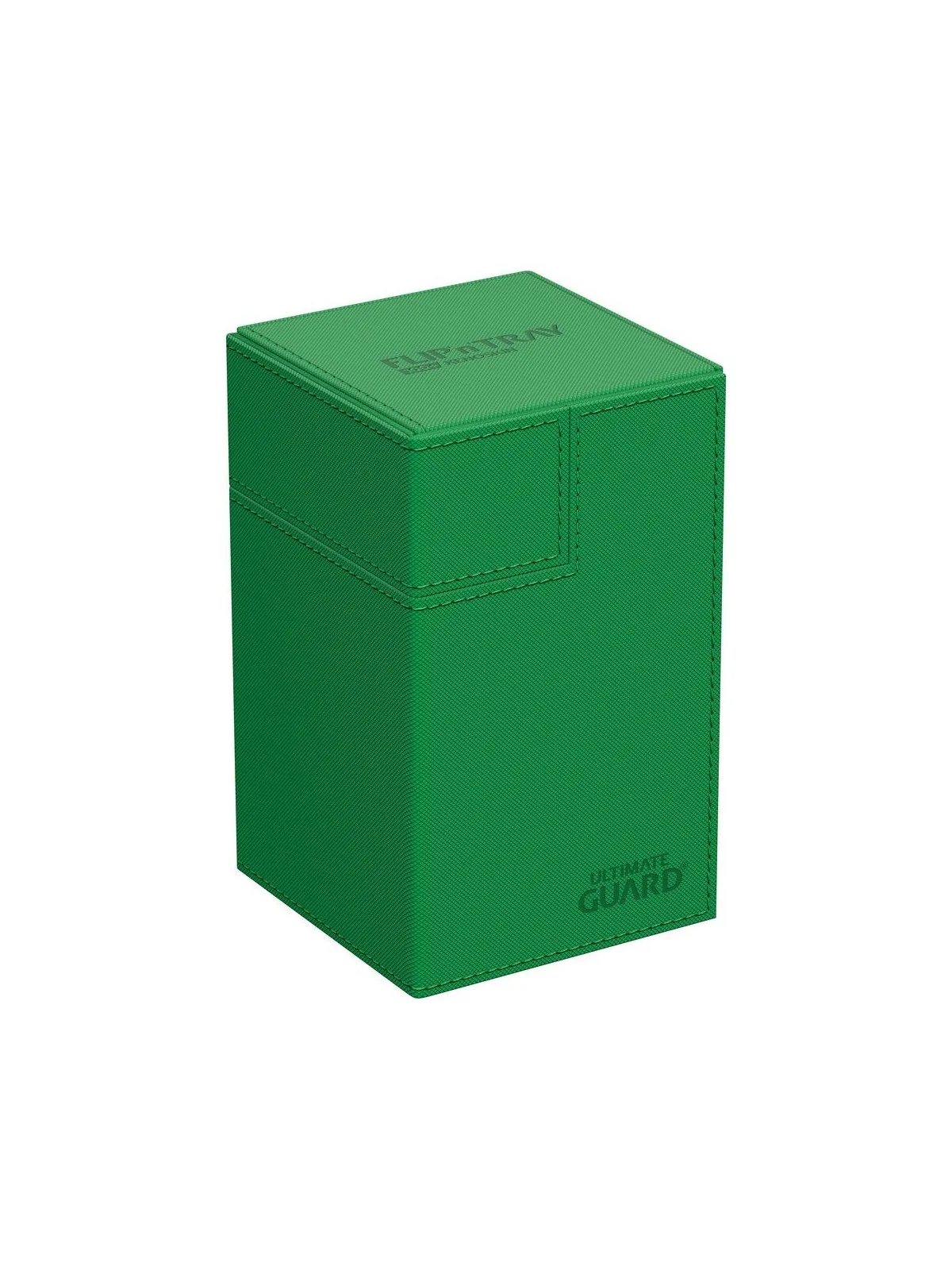Ultimate Guard Flip'n'Tray 100+ XenoSkin Monocolor Verde de Ultimate Guard en Cajas para Cartas | La Cueva Roja