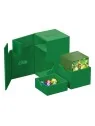 Ultimate Guard Flip'n'Tray 100+ XenoSkin Monocolor Verde de Ultimate Guard en Cajas para Cartas | La Cueva Roja