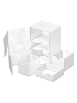 Ultimate Guard Twin Flip'n'Tray 160+ XenoSkin Monocolor Blanco de Ultimate Guard en Cajas para Cartas | La Cueva Roja