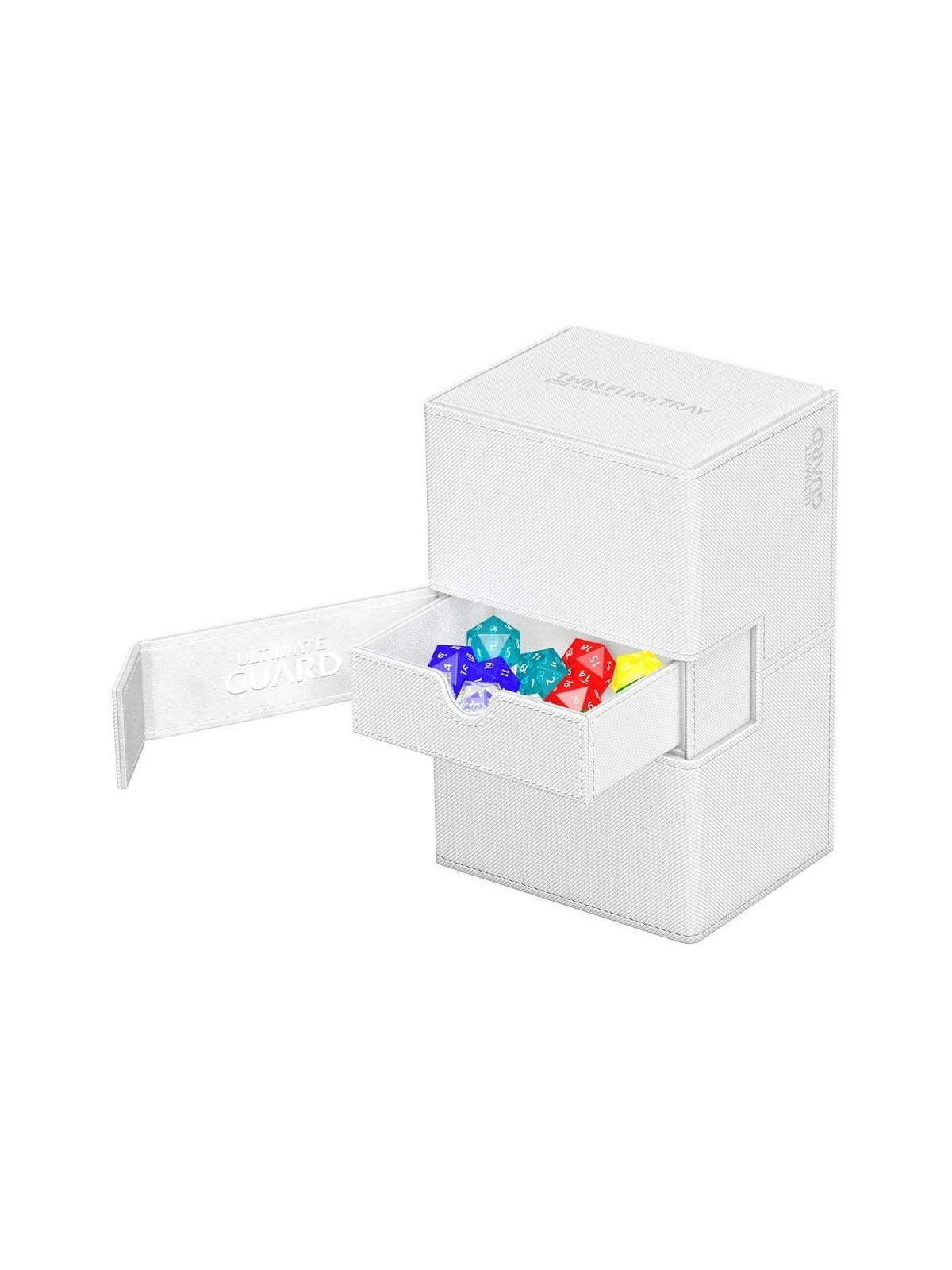 Ultimate Guard Twin Flip'n'Tray 160+ XenoSkin Monocolor Blanco de Ultimate Guard en Cajas para Cartas | La Cueva Roja
