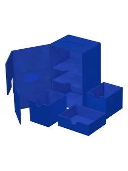 Ultimate Guard Twin Flip'n'Tray 160+ XenoSkin Monocolor Azul de Ultimate Guard en Cajas para Cartas | La Cueva Roja