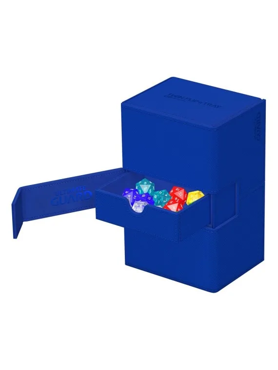 Ultimate Guard Twin Flip'n'Tray 160+ XenoSkin Monocolor Azul de Ultimate Guard en Cajas para Cartas | La Cueva Roja