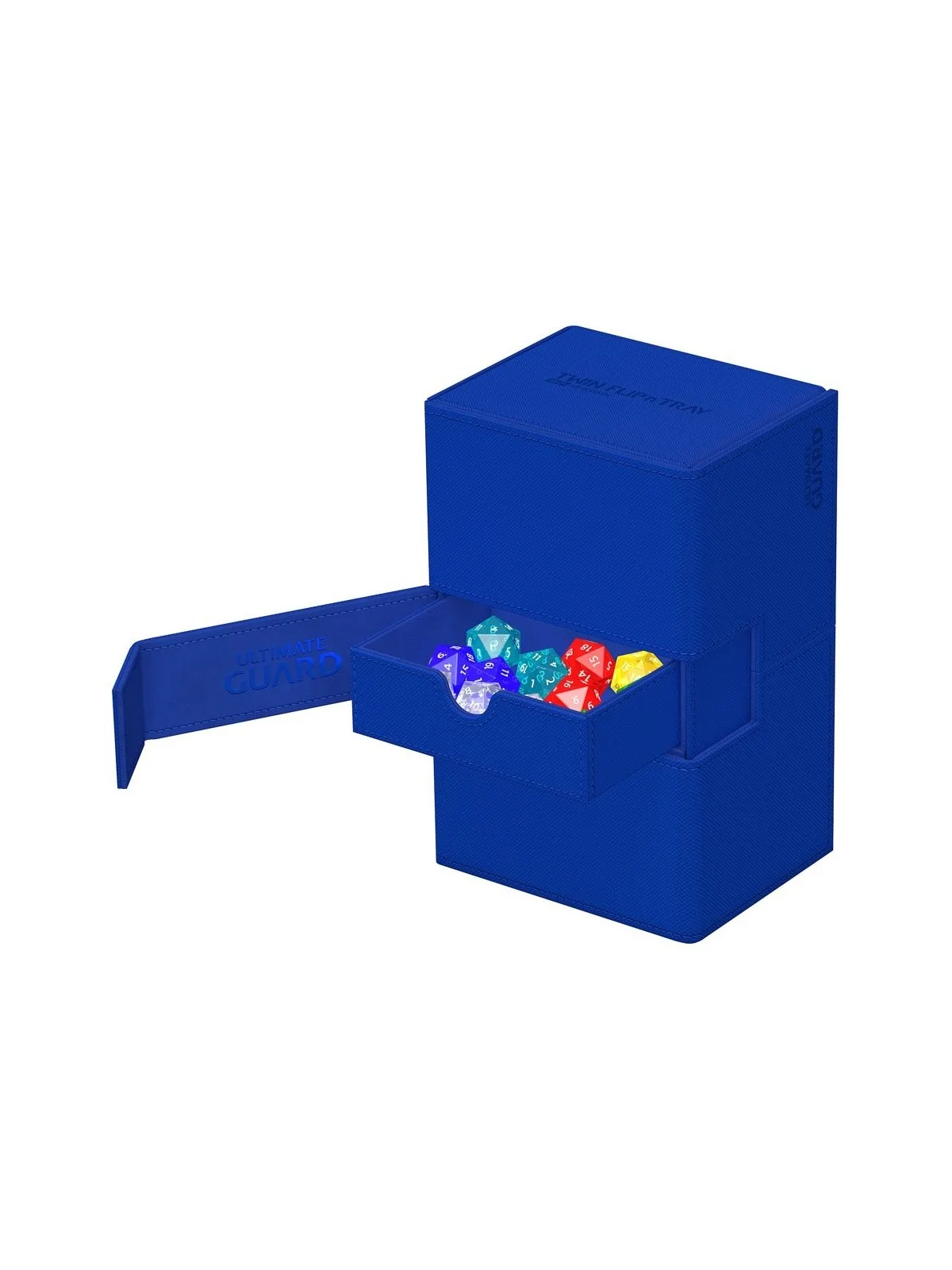 Ultimate Guard Twin Flip'n'Tray 160+ XenoSkin Monocolor Azul de Ultimate Guard en Cajas para Cartas | La Cueva Roja