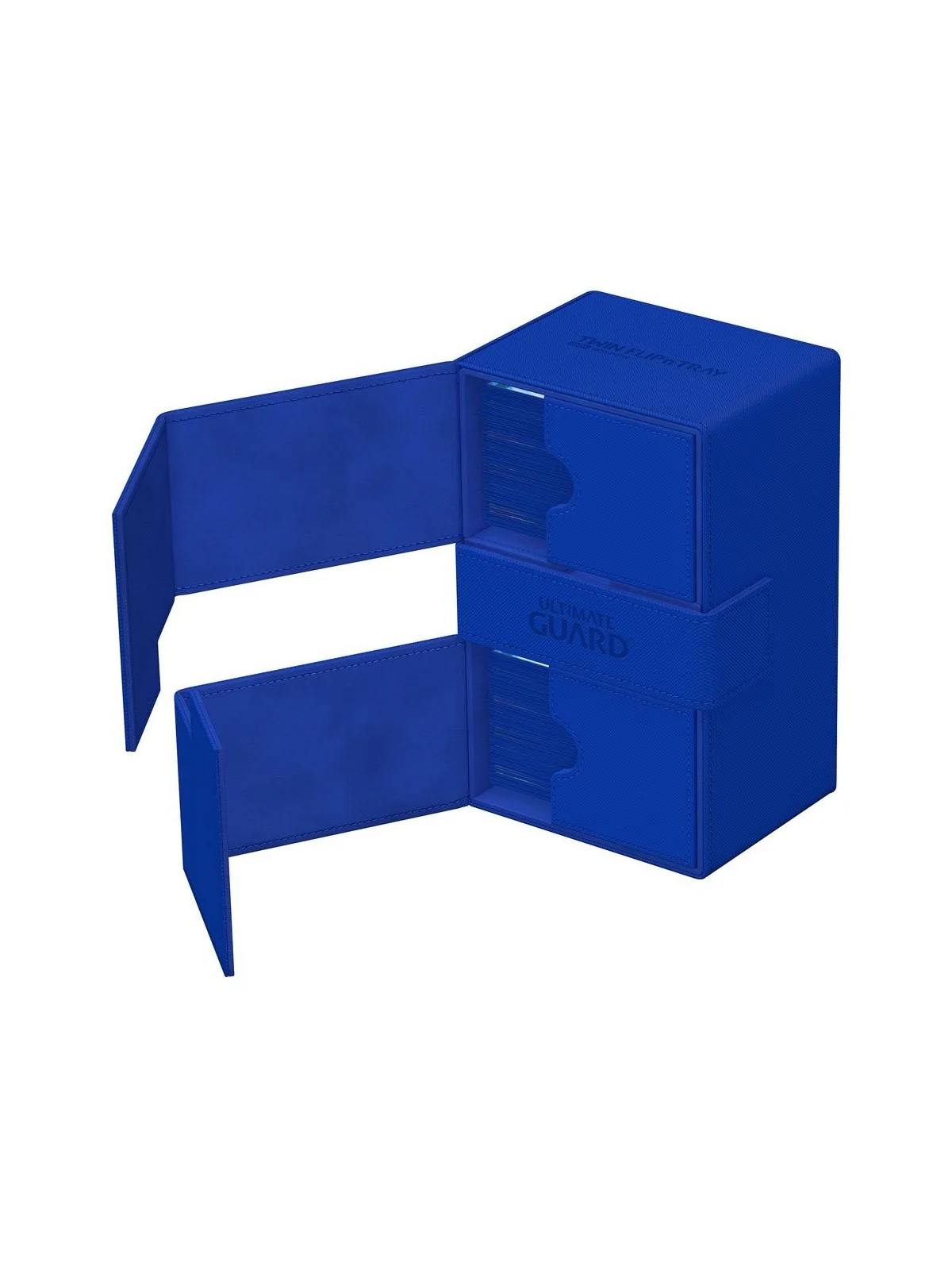 Ultimate Guard Twin Flip'n'Tray 160+ XenoSkin Monocolor Azul de Ultimate Guard en Cajas para Cartas | La Cueva Roja