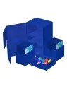 Ultimate Guard Twin Flip'n'Tray 160+ XenoSkin Monocolor Azul de Ultimate Guard en Cajas para Cartas | La Cueva Roja