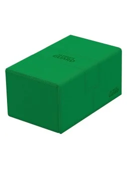 Ultimate Guard Twin Flip'n'Tray 160+ XenoSkin Monocolor Verde de Ultimate Guard en Cajas para Cartas | La Cueva Roja