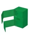 Ultimate Guard Twin Flip'n'Tray 160+ XenoSkin Monocolor Verde de Ultimate Guard en Cajas para Cartas | La Cueva Roja