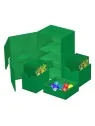Ultimate Guard Twin Flip'n'Tray 160+ XenoSkin Monocolor Verde de Ultimate Guard en Cajas para Cartas | La Cueva Roja