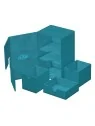Ultimate Guard Twin Flip'n'Tray 160+ XenoSkin Monocolor Gasolina Azul de Ultimate Guard en Cajas para Cartas | La Cueva Roja