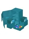 Ultimate Guard Twin Flip'n'Tray 160+ XenoSkin Monocolor Gasolina Azul de Ultimate Guard en Cajas para Cartas | La Cueva Roja