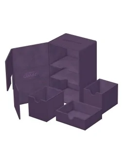 Ultimate Guard Twin Flip'n'Tray 160+ XenoSkin Monocolor Violeta de Ultimate Guard en Cajas para Cartas | La Cueva Roja