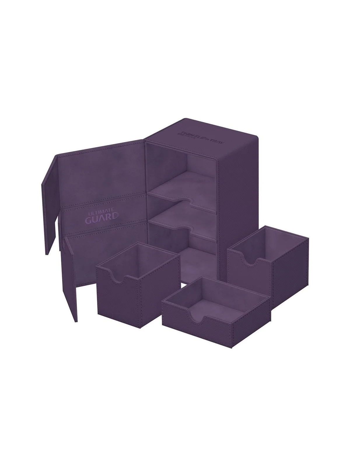Ultimate Guard Twin Flip'n'Tray 160+ XenoSkin Monocolor Violeta de Ultimate Guard en Cajas para Cartas | La Cueva Roja