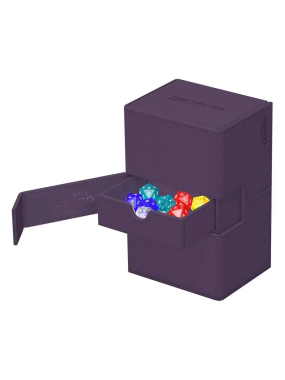 Ultimate Guard Twin Flip'n'Tray 160+ XenoSkin Monocolor Violeta de Ultimate Guard en Cajas para Cartas | La Cueva Roja
