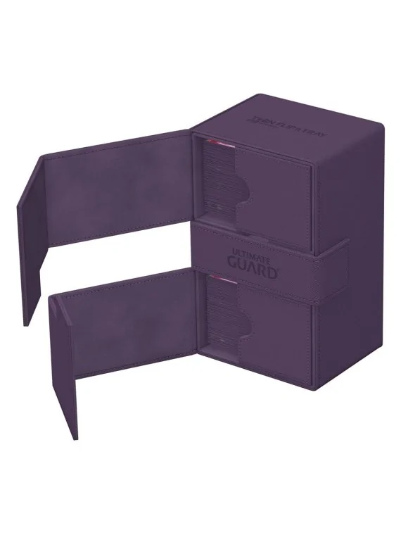 Ultimate Guard Twin Flip'n'Tray 160+ XenoSkin Monocolor Violeta de Ultimate Guard en Cajas para Cartas | La Cueva Roja