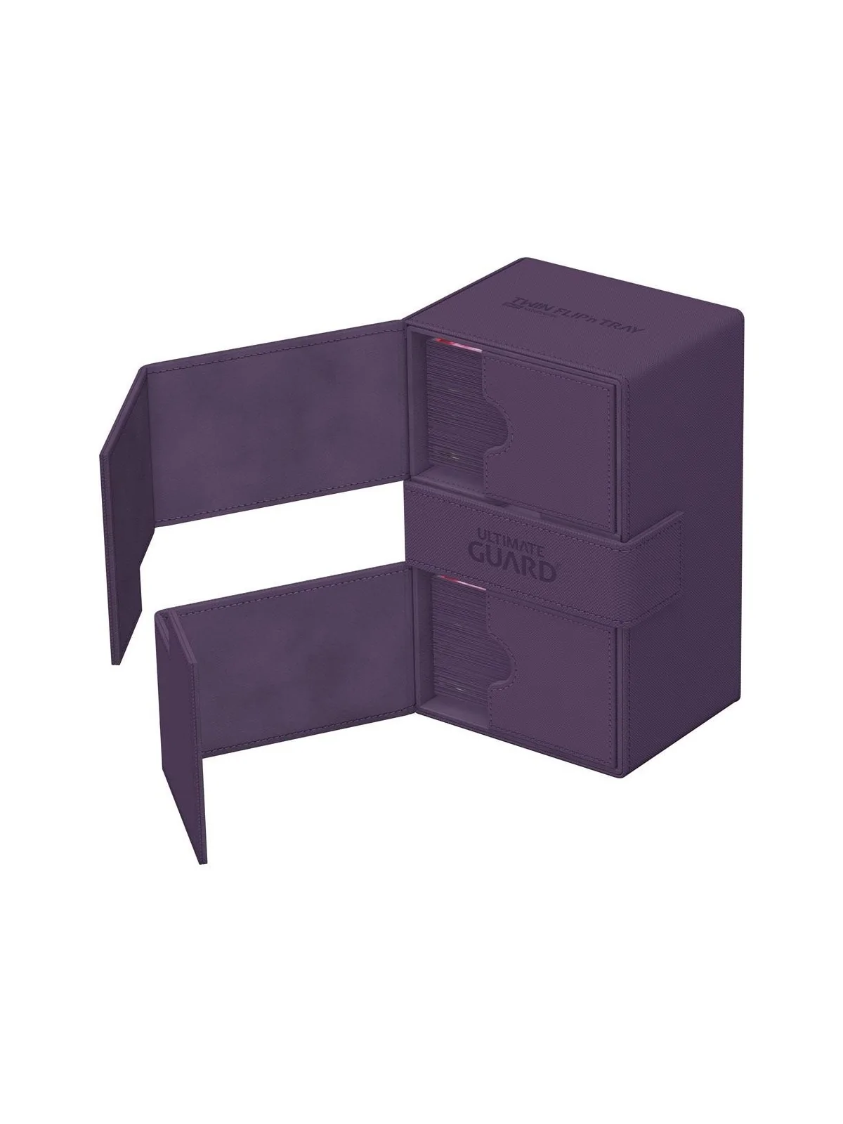 Ultimate Guard Twin Flip'n'Tray 160+ XenoSkin Monocolor Violeta de Ultimate Guard en Cajas para Cartas | La Cueva Roja