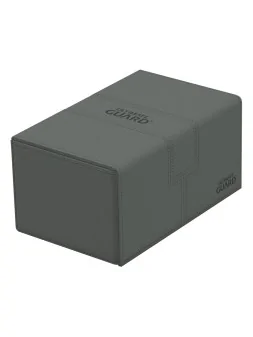 Ultimate Guard Twin Flip'n'Tray 160+ XenoSkin Monocolor Gris de Ultimate Guard en Cajas para Cartas | La Cueva Roja