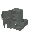Ultimate Guard Twin Flip'n'Tray 160+ XenoSkin Monocolor Gris de Ultimate Guard en Cajas para Cartas | La Cueva Roja