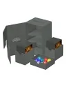 Ultimate Guard Twin Flip'n'Tray 160+ XenoSkin Monocolor Gris de Ultimate Guard en Cajas para Cartas | La Cueva Roja