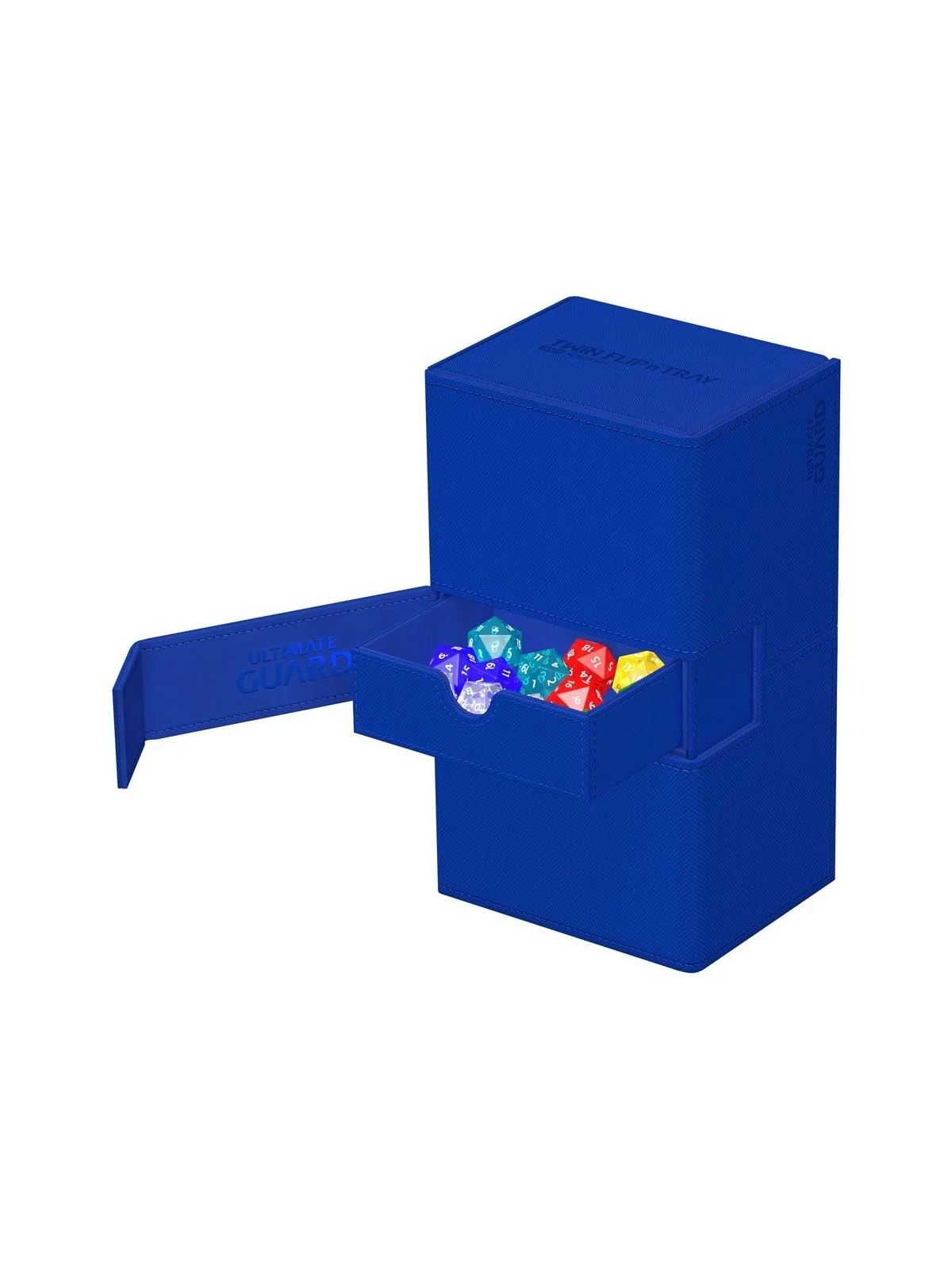 Ultimate Guard Twin Flip'n'Tray 200+ XenoSkin Monocolor Azul de Ultimate Guard en Cajas para Cartas | La Cueva Roja