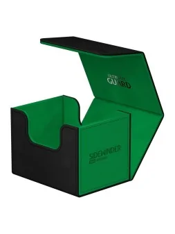 Ultimate Guard Sidewinder 100+ XenoSkin SYNERGY Negro/Verde de Ultimate Guard en Cajas para Cartas | La Cueva Roja
