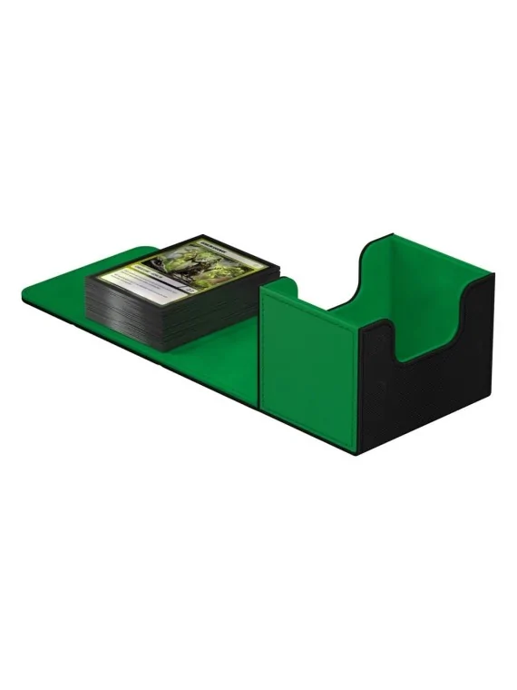 Ultimate Guard Sidewinder 100+ XenoSkin SYNERGY Negro/Verde de Ultimate Guard en Cajas para Cartas | La Cueva Roja