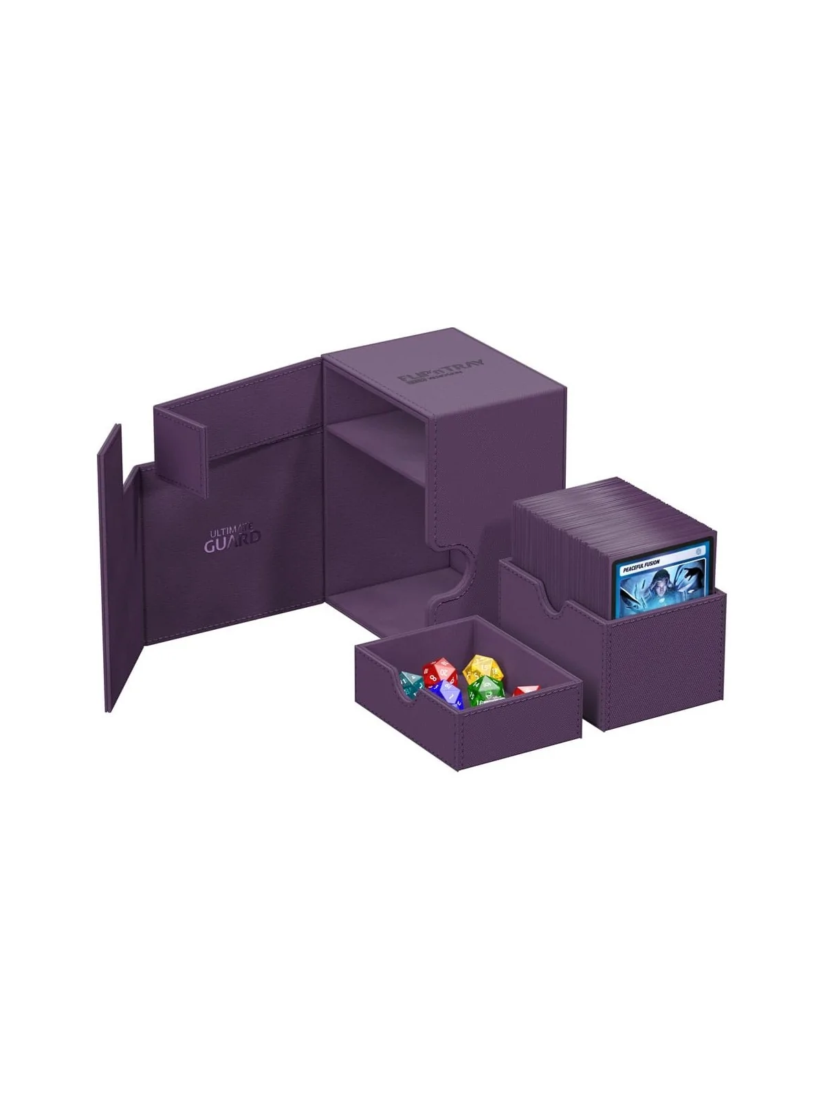 Ultimate Guard Flip'n'Tray 133+ XenoSkin Violeta de Ultimate Guard en Cajas para Cartas | La Cueva Roja