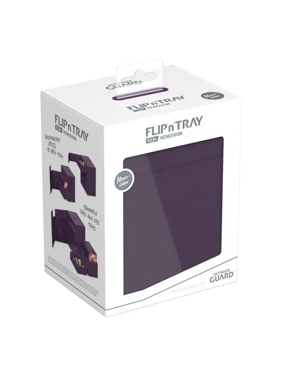 Ultimate Guard Flip'n'Tray 133+ XenoSkin Violeta de Ultimate Guard en Cajas para Cartas | La Cueva Roja
