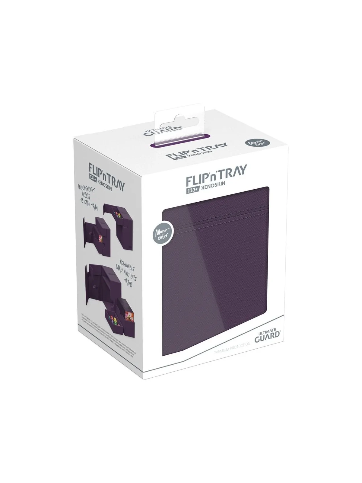 Ultimate Guard Flip'n'Tray 133+ XenoSkin Violeta de Ultimate Guard en Cajas para Cartas | La Cueva Roja
