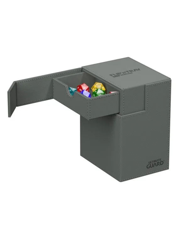Ultimate Guard Flip'n'Tray 133+ XenoSkin Gris de Ultimate Guard en Cajas para Cartas | La Cueva Roja