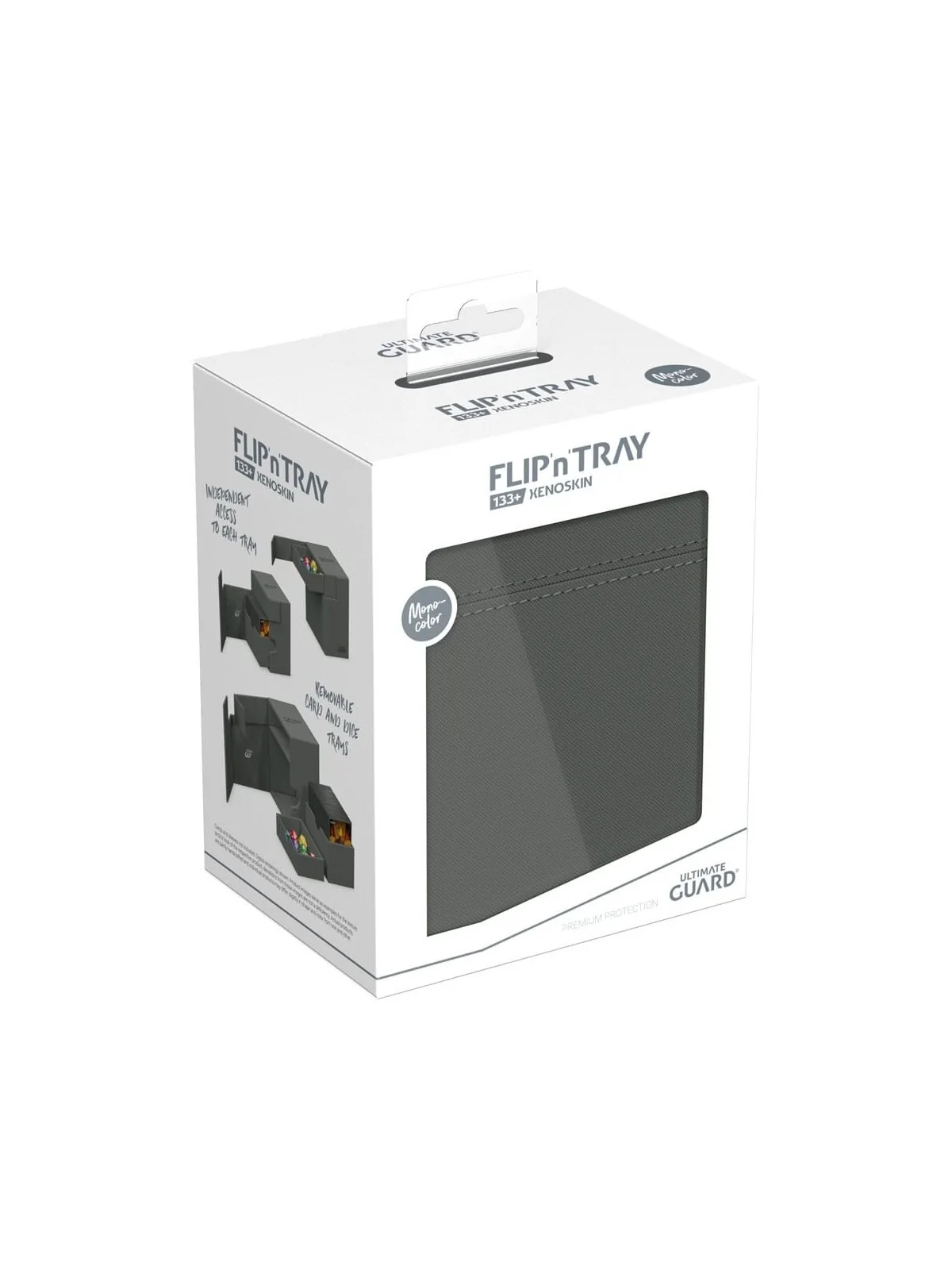 Ultimate Guard Flip'n'Tray 133+ XenoSkin Gris de Ultimate Guard en Cajas para Cartas | La Cueva Roja