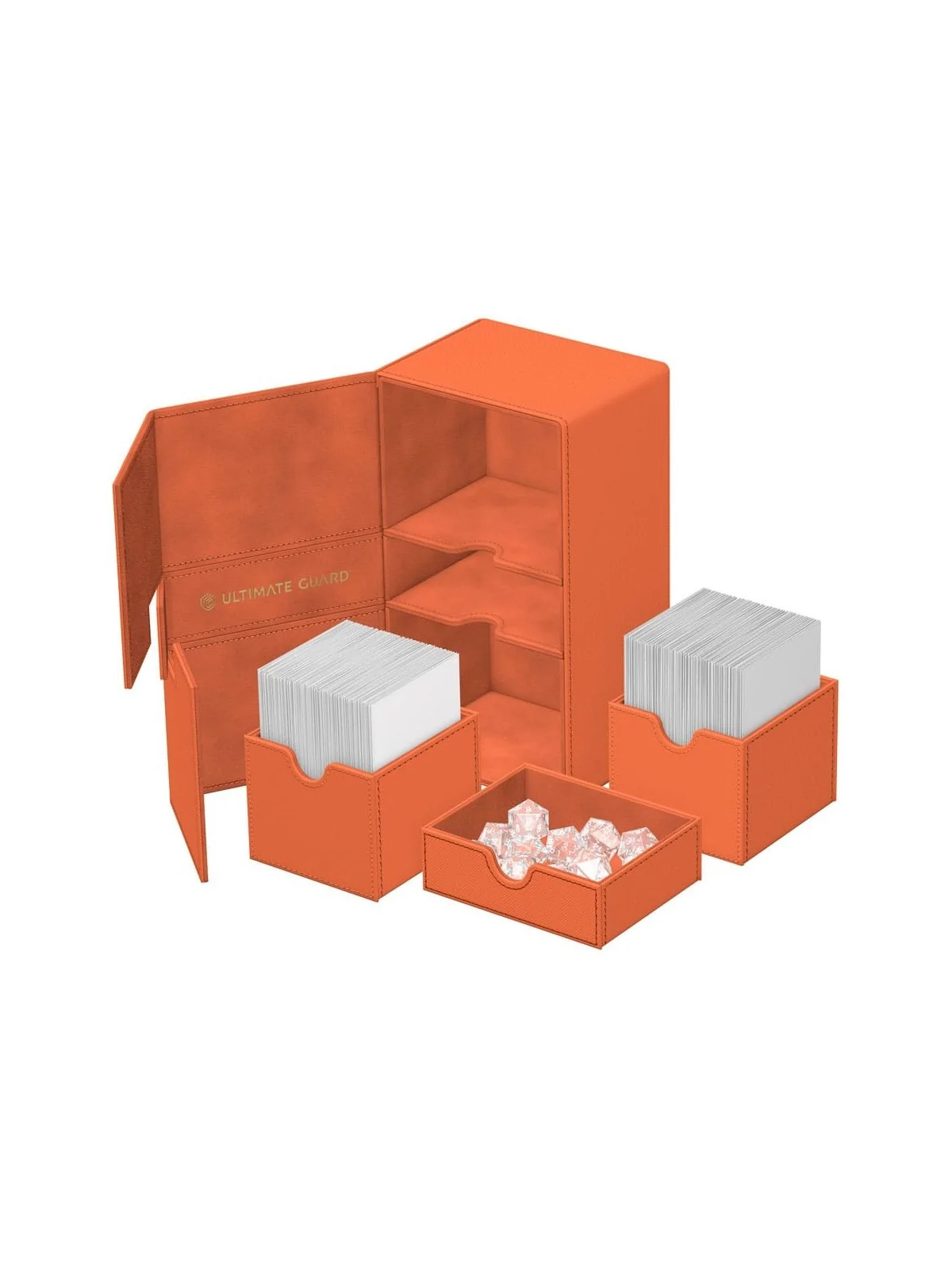 Ultimate Guard Twin Flip'n'Tray 200+ Xenoskin Summer Edition 2025 (Peach) de Ultimate Guard en Cajas para Cartas | La Cueva Roja